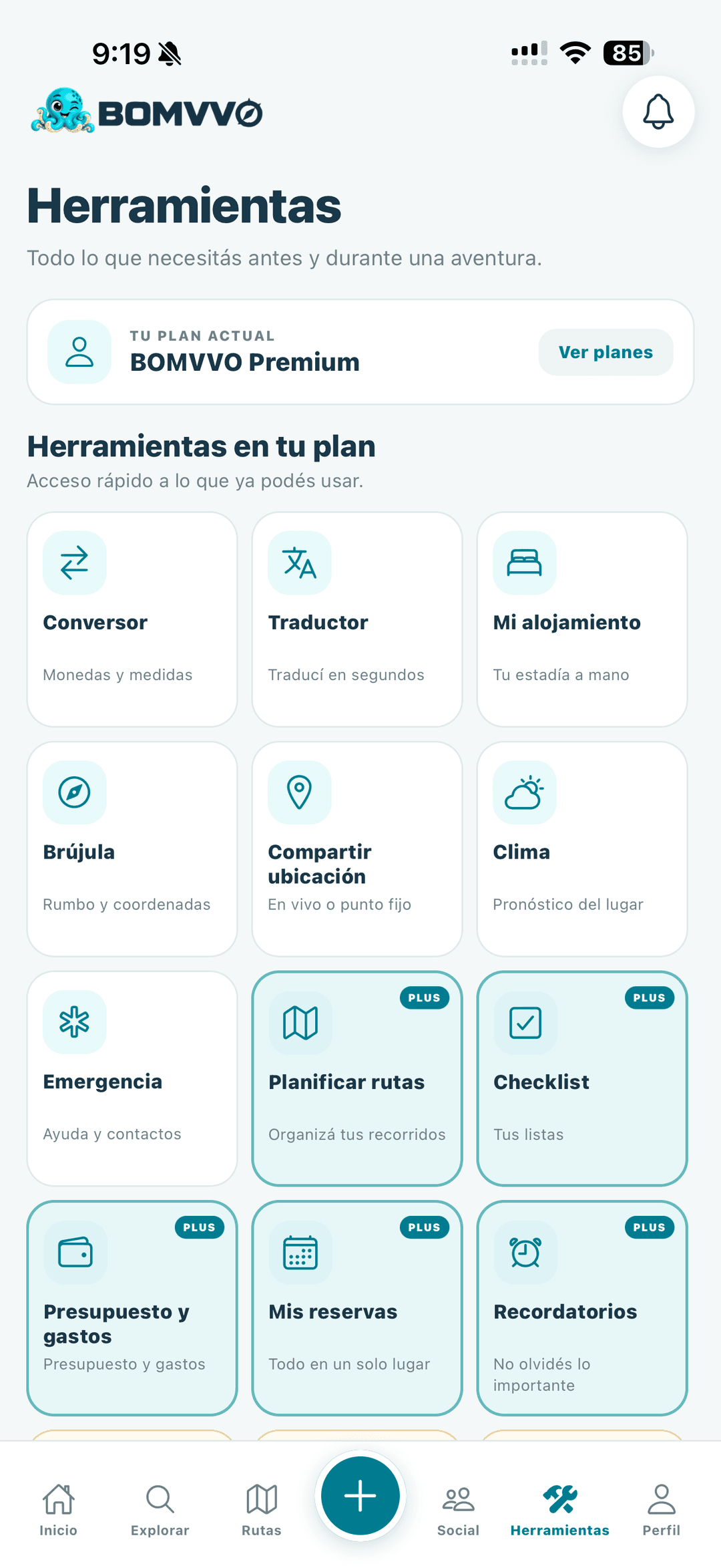 Herramientas de BOMVVO
